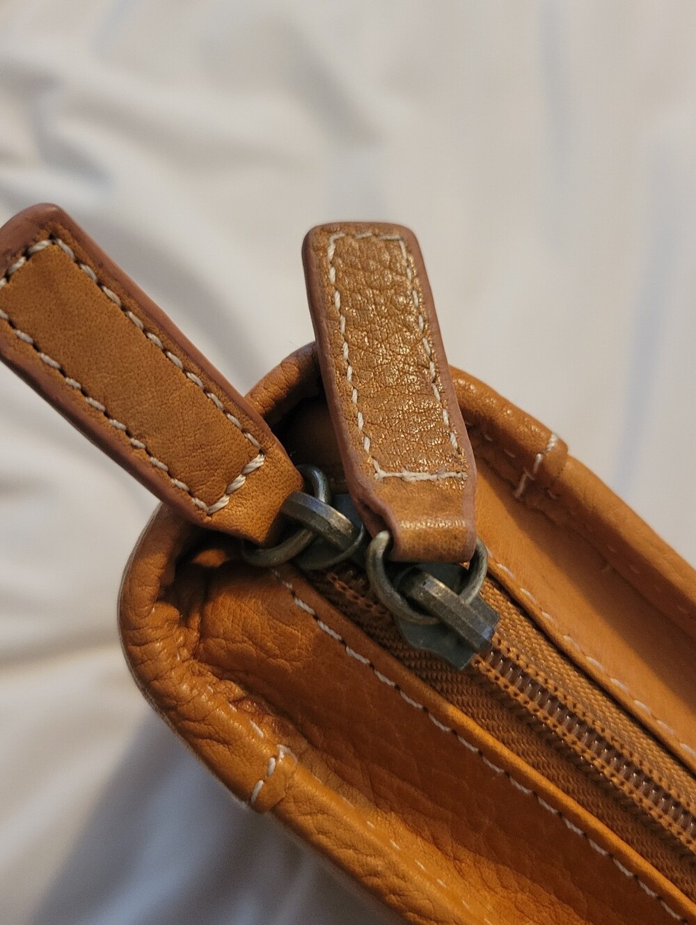 Vintage Franklin Covey Genuine Leather Zippered Day Planner - Picture 13 of 13